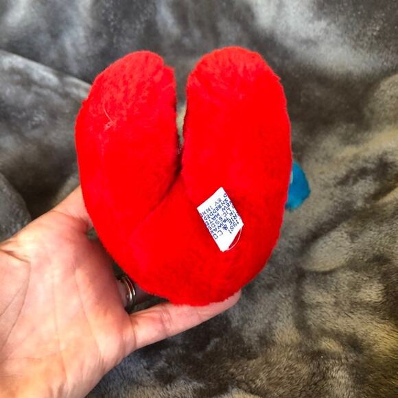 Vintage Papa Smurf Plush Doll 8" 1981 Wallace Berrie Smurf Nut Hull Stuffing - Picture 7 of 12